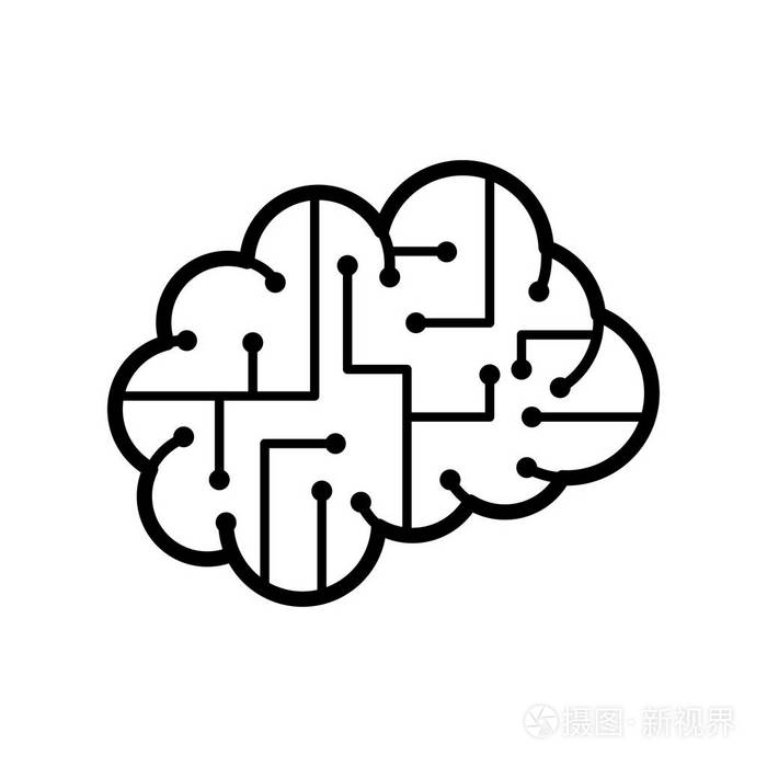 脑图标矢量插画-正版商用图片008bky-摄图新视界