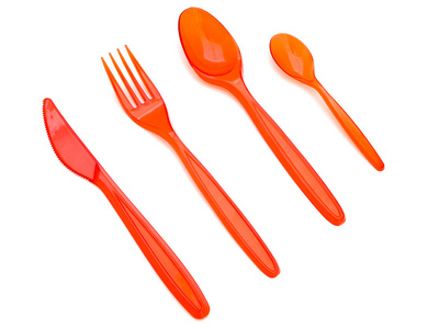 塑料叉刀和勺子