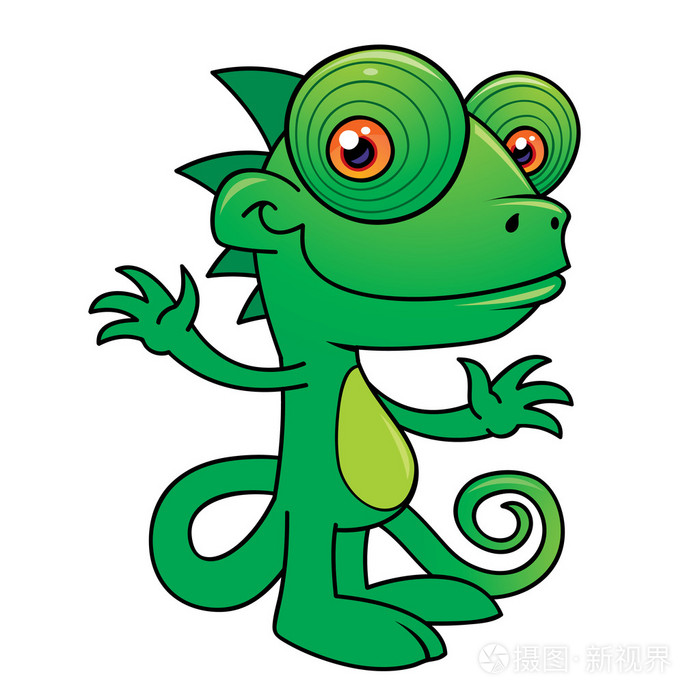 快乐变色龙卡通