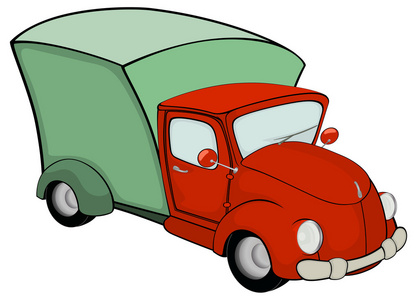 送货卡通送货卡车卡通照片