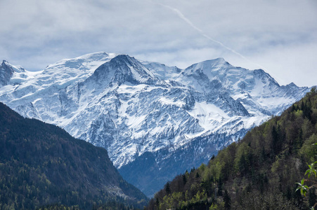 全景视图的法国阿尔卑斯山