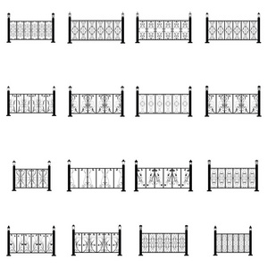 栅栏矢量图标集