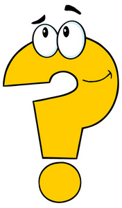 橙色的问号图片