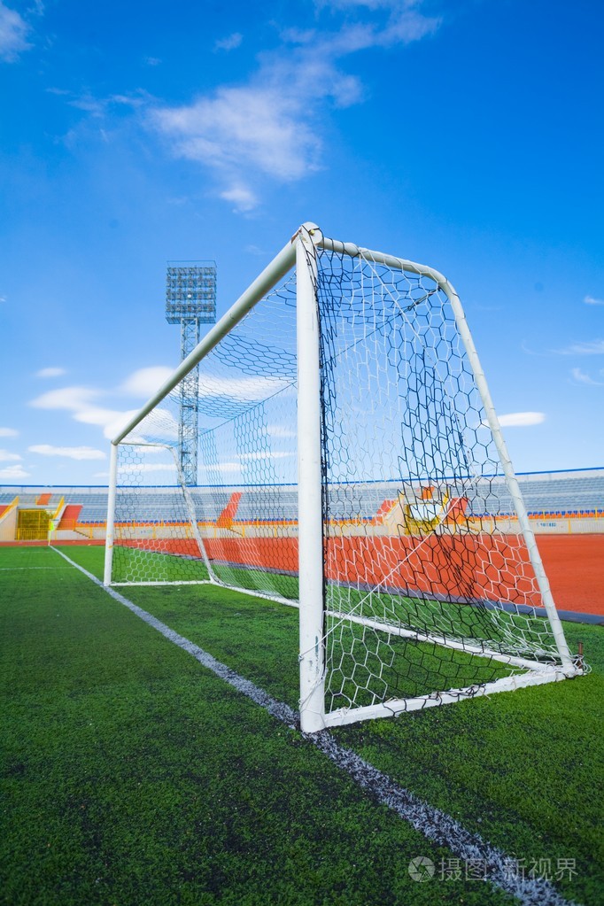 体育场足球场与目标