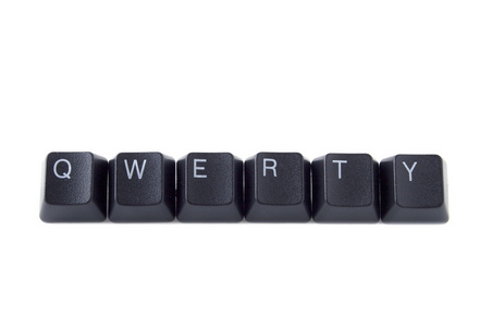 qwerty 全键盘黑色上拼写