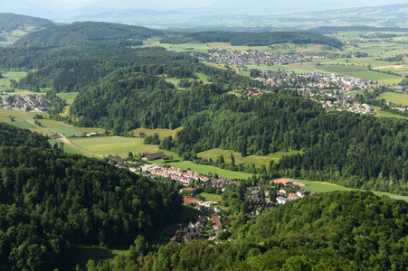 瑞士苏黎世附近的 Stallikon，Sellenbren，Bonstetten 村庄