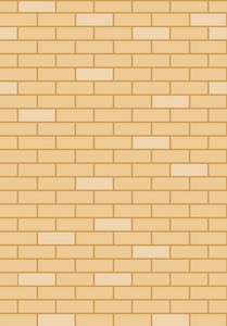 重复树荫下砖墙,矢量图照片