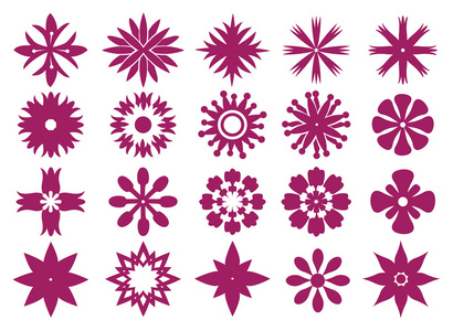花卉图标设计矢量图形打印图片