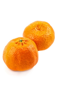 两个成熟西班牙 mandarines