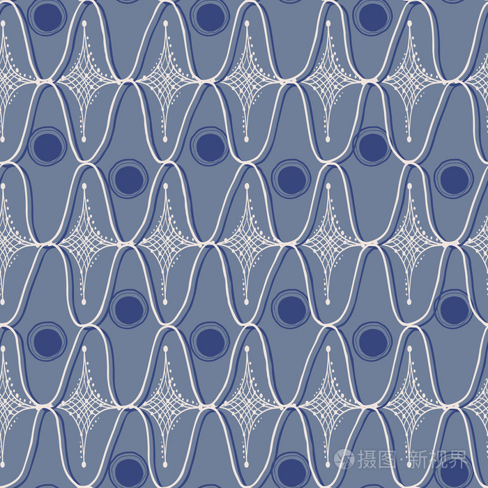 抽象的无缝水波纹的图案