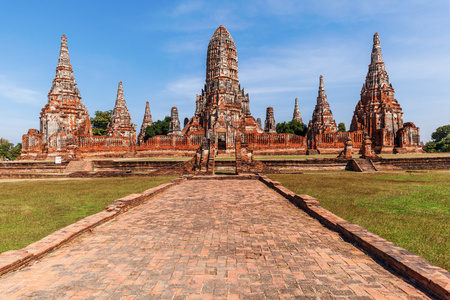 扫管笏 Phra Si Sanphet，大城府，泰国前皇家寺庙废墟