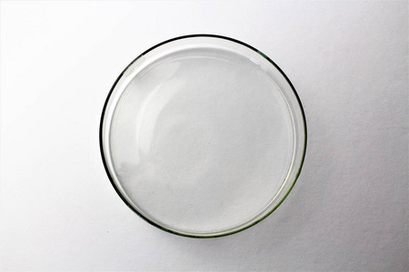 细胞单元格培养皿 (aka 皮特里菜, 培养皿或单元格文化菜) 圆柱形玻璃