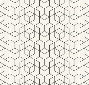 无缝的几何线网格矢量的多维数据集模式照片