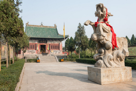 河南省2014 年 11 月 21 日 龙马兴旺寺。在洛阳，河南，中国著名的历史古迹