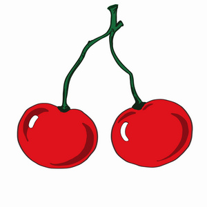 樱桃图标水果食品