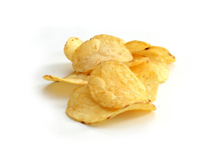 马铃薯片 炸土豆片 potato chip的名词复数 