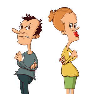 女朋友生气图片