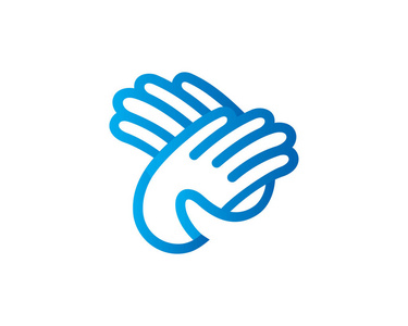 社会手 logo 模板设计矢量,标志,设计理念,创意符号图标照片