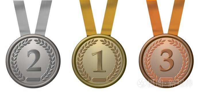 金, 银, 铜牌奖牌
