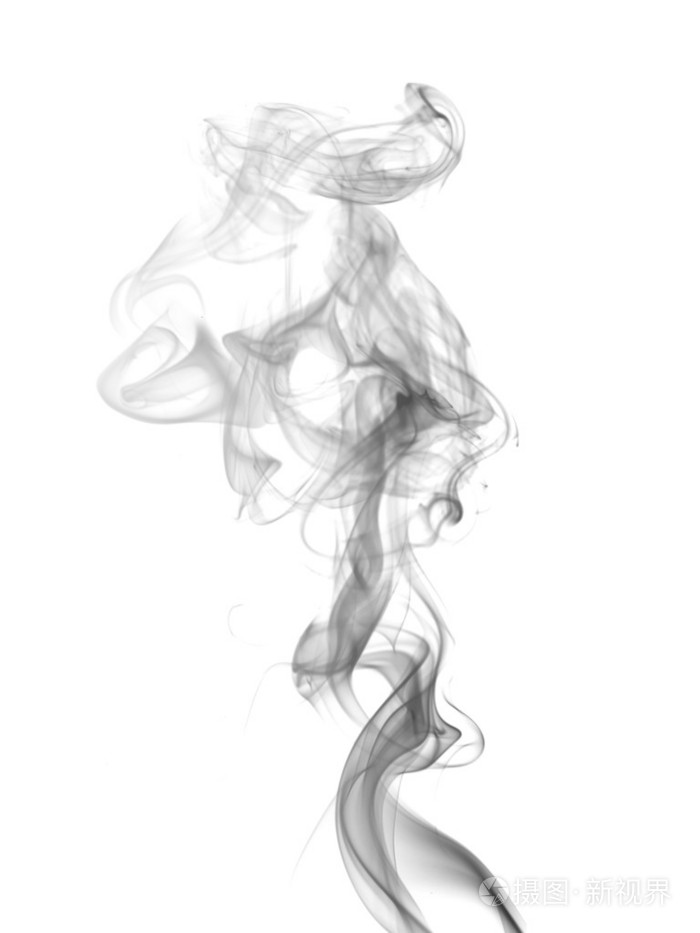 孤立的黑暗烟雾