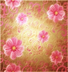 粉红色的花朵浪漫背景