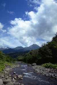 美丽的山山景观