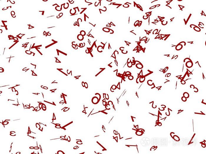 3d 散乱的数字