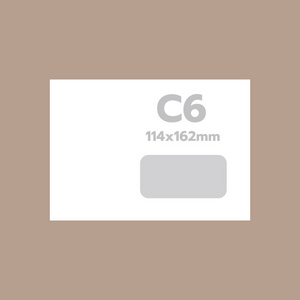 C6 信封样机，写实的风格