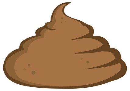 手工画的狗屎狗屎图标开放的举手,停止口臭) 标志画多臭堆的大便棕色