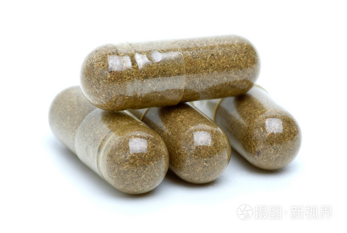 四片棕色顺势疗法药