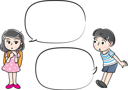 儿童讲话图片