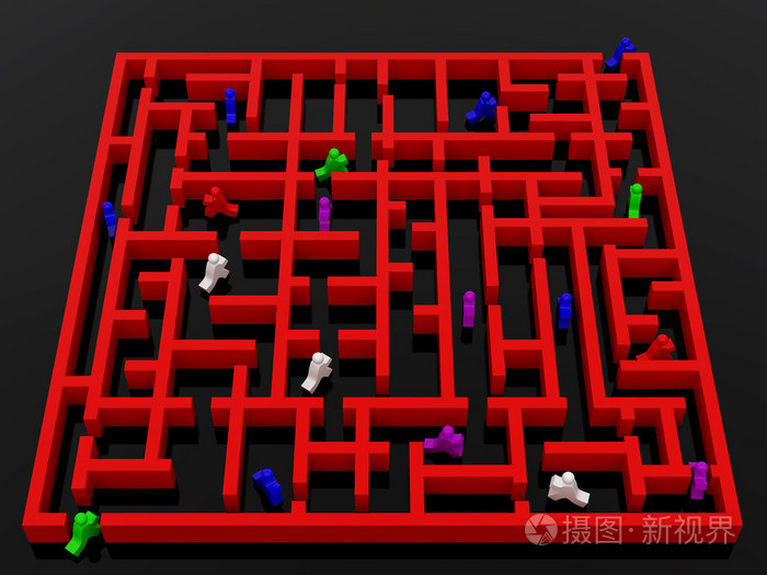 迷宫(文字,建筑,事件)错综复杂 难解的事件