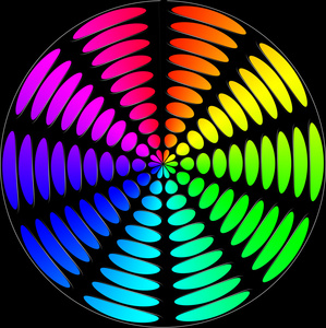光谱彩色圆圈图片