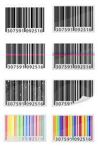 设置图标条码矢量图