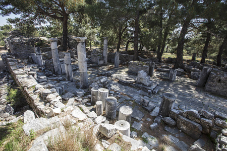 古市的 Priene，土耳其的废墟