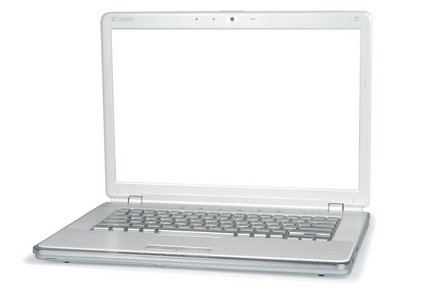 白色金属笔记本电脑