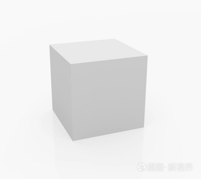 白色立方体