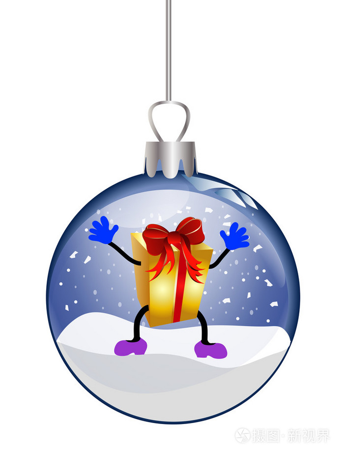 圣诞玻璃球插图