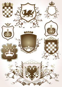 盾 shield的名词复数  护罩 盾形奖牌 保护人