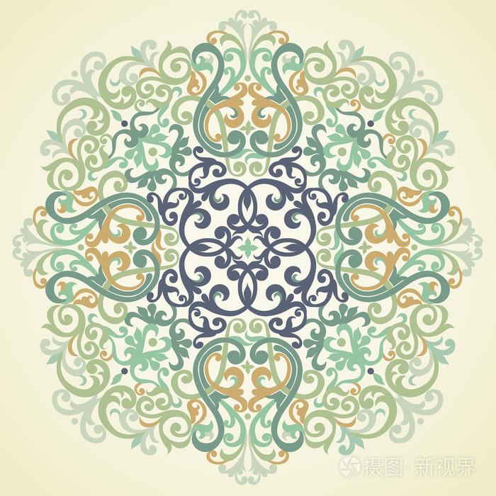 在维多利亚时代的风格复古图案