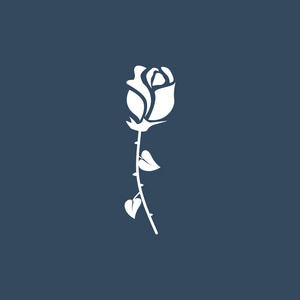 玫瑰的平面图标