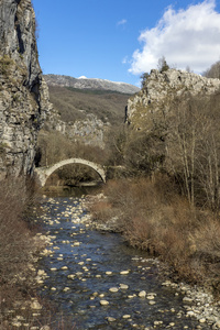 Kontodimos 桥，品都斯山脉，Zagori，伊庇鲁斯