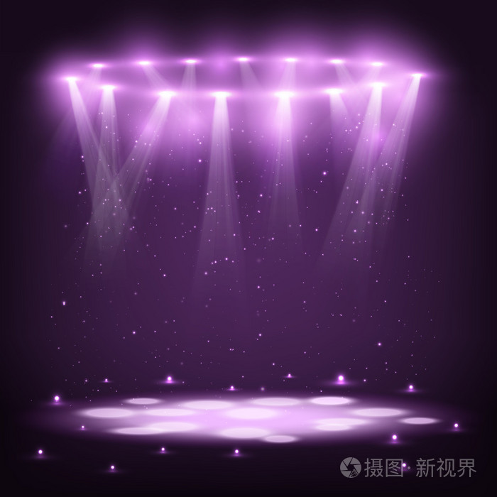 舞台的聚光灯和火花雨插画 正版商用图片00enyk 摄图新视界 舞台的聚光灯和火花雨插画 正版商用图片00enyk 摄图新视界