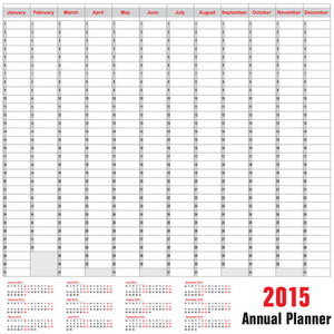 表时间表2015年年度计划