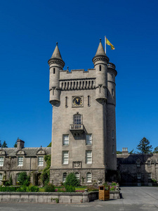 巴尔莫勒尔城堡在阿伯丁苏格兰。巴尔莫勒尔城堡是英国皇家家庭的家在苏格兰