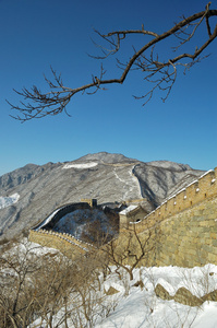 雪下的长城