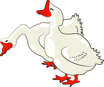 行走鹅图片-行走鹅素材-行走鹅插画-摄图新视界