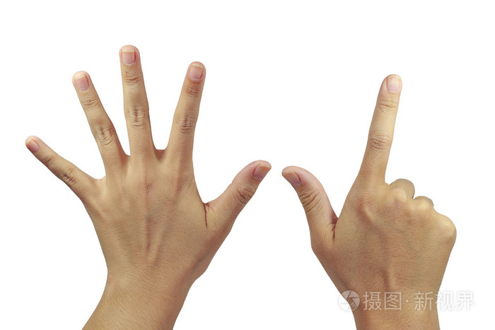 后面的手掌与七个手指秀