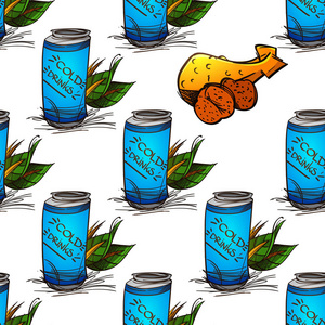 蓝罐冷饮模式图片