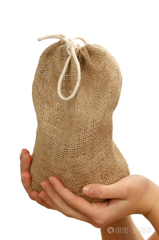 手中的麻袋